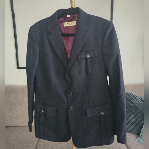 Burberry Wool Silk Pea Coat - Picture 12 of 15